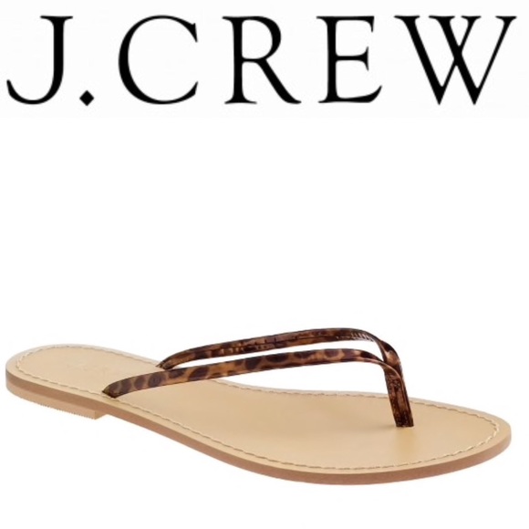 J. Crew Shoes - J.Crew Tortoise leather capri flat sandal thong